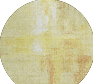 Piper Looms Chantille Modern ACN1759 Wheat Machine Washable Area Rug Round Main Image