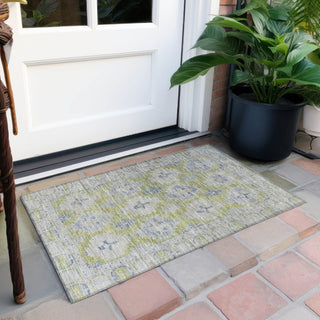 Piper Looms Chantille Border ACN1760 Aloe Machine Washable Area Rug Scatter Outdoor Lifestyle Image Feature