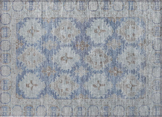 Piper Looms Chantille Border ACN1760 Blue Machine Washable Area Rug Scatter Main Image