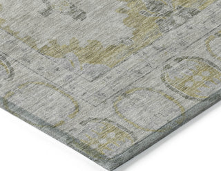 Piper Looms Chantille Border ACN1760 Wheat Machine Washable Area Rug Corner Image
