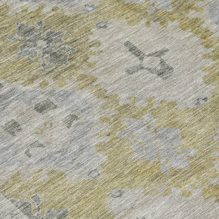 Piper Looms Chantille Border ACN1760 Wheat Machine Washable Area Rug Swatch Image