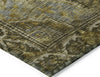 Piper Looms Chantille Border ACN1761 Brown Machine Washable Area Rug Corner Image