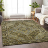 Piper Looms Chantille Border ACN1761 Brown Machine Washable Area Rug Lifestyle Image Feature