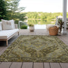 Piper Looms Chantille Border ACN1761 Brown Machine Washable Area Rug Outdoor Lifestyle Image Feature