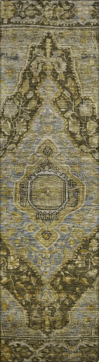 Piper Looms Chantille Border ACN1761 Brown Machine Washable Area Rug Runner Main Image