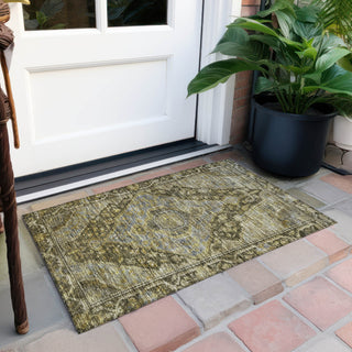 Piper Looms Chantille Border ACN1761 Brown Machine Washable Area Rug Scatter Outdoor Lifestyle Image Feature