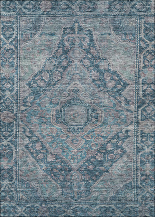 Piper Looms Chantille Border ACN1761 Denim Machine Washable Area Rug main image