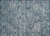 Piper Looms Chantille Border ACN1761 Denim Machine Washable Area Rug Scatter Main Image