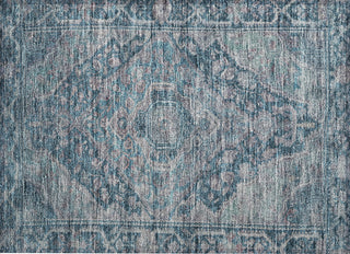 Piper Looms Chantille Border ACN1761 Denim Machine Washable Area Rug Scatter Main Image