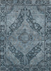 Piper Looms Chantille Border ACN1761 Navy Machine Washable Area Rug main image