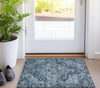 Piper Looms Chantille Border ACN1761 Navy Machine Washable Area Rug Scatter Lifestyle Image Feature