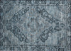 Piper Looms Chantille Border ACN1761 Navy Machine Washable Area Rug Scatter Main Image