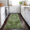 Piper Looms Chantille Border ACN1761 Olive Machine Washable Area Rug Runner Lifestyle Image Feature