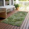Piper Looms Chantille Border ACN1761 Olive Machine Washable Area Rug Runner Outdoor Lifestyle Image Feature