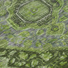Piper Looms Chantille Border ACN1761 Olive Machine Washable Area Rug Swatch Image