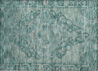 Piper Looms Chantille Border ACN1761 Teal Machine Washable Area Rug Scatter Main Image