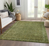Piper Looms Chantille Border ACN1762 Aloe Machine Washable Area Rug Lifestyle Image Feature