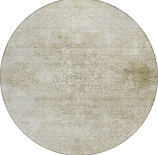 Piper Looms Chantille Global ACN1763 Beige Machine Washable Area Rug Round Main Image