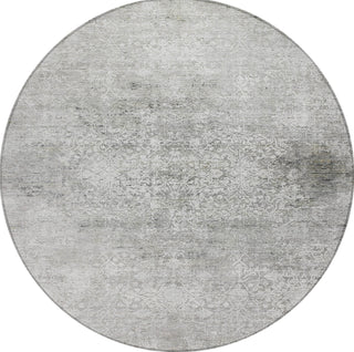 Piper Looms Chantille Global ACN1763 Gray Machine Washable Area Rug Round Main Image