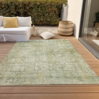 Piper Looms Chantille Modern ACN1764 Beige Machine Washable Area Rug Outdoor Lifestyle Image Feature