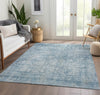 Piper Looms Chantille Modern ACN1764 Blue Machine Washable Area Rug Lifestyle Image Feature