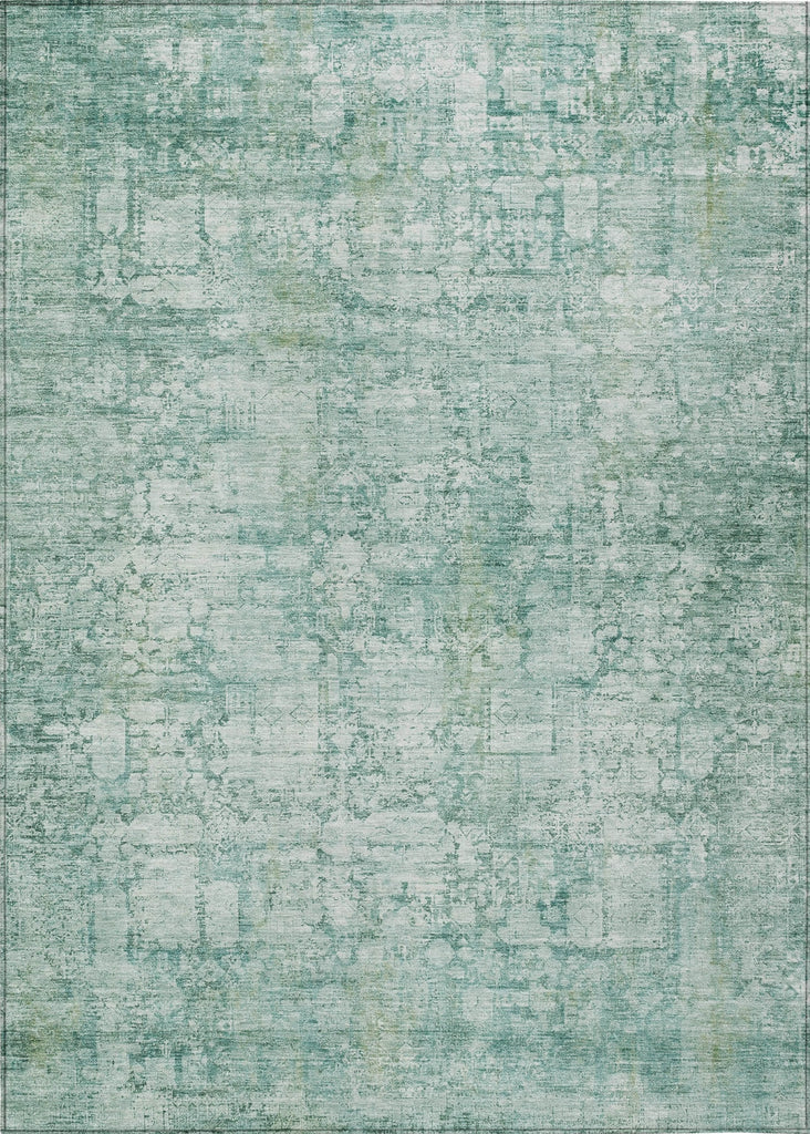 Piper Looms Chantille Modern ACN1764 Teal Machine Washable Area Rug main image