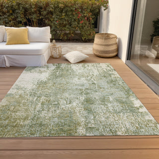 Piper Looms Chantille Modern ACN1765 Aloe Machine Washable Area Rug Outdoor Lifestyle Image Feature