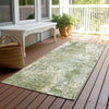 Piper Looms Chantille Modern ACN1765 Aloe Machine Washable Area Rug Runner Outdoor Lifestyle Image Feature