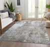 Piper Looms Chantille Modern ACN1765 Brown Machine Washable Area Rug Lifestyle Image Feature