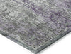 Piper Looms Chantille Modern ACN1765 Plum Machine Washable Area Rug Corner Image
