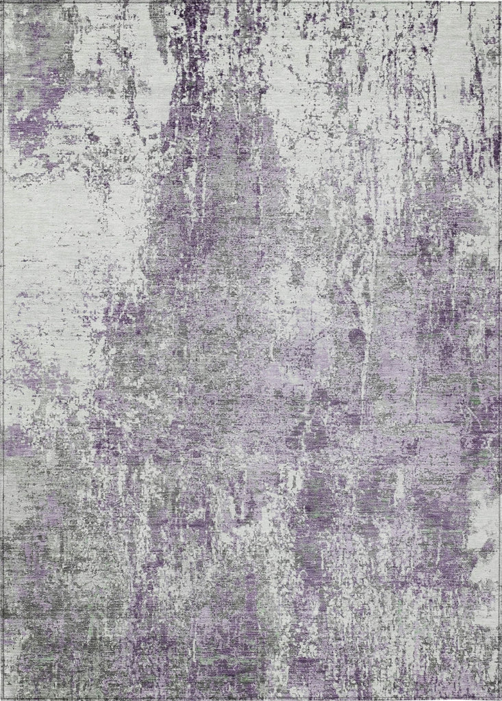 Piper Looms Chantille Modern ACN1765 Plum Machine Washable Area Rug main image