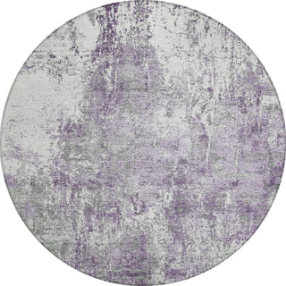 Piper Looms Chantille Modern ACN1765 Plum Machine Washable Area Rug Round Main Image