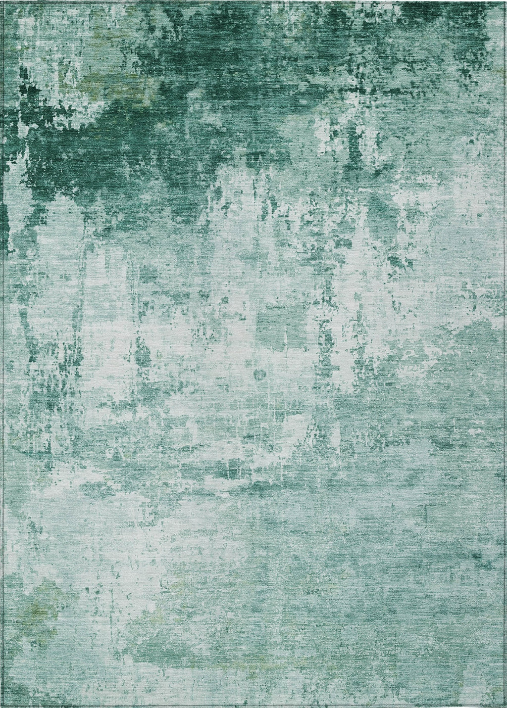 Piper Looms Chantille Modern ACN1766 Aqua Machine Washable Area Rug ...