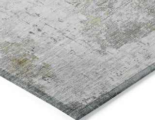 Piper Looms Chantille Modern ACN1766 Gray Machine Washable Area Rug Corner Image