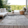 Piper Looms Chantille Modern ACN1766 Gray Machine Washable Area Rug Outdoor Lifestyle Image Feature