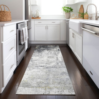 Piper Looms Chantille Modern ACN1766 Gray Machine Washable Area Rug Runner Lifestyle Image Feature