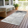 Piper Looms Chantille Modern ACN1766 Gray Machine Washable Area Rug Runner Outdoor Lifestyle Image Feature