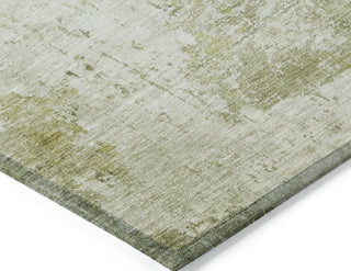 Piper Looms Chantille Modern ACN1766 Sage Machine Washable Area Rug Corner Image