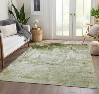 Piper Looms Chantille Modern ACN1766 Sage Machine Washable Area Rug Lifestyle Image Feature