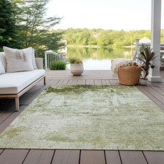 Piper Looms Chantille Modern ACN1766 Sage Machine Washable Area Rug Outdoor Lifestyle Image Feature
