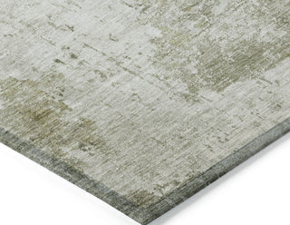 Piper Looms Chantille Modern ACN1766 Taupe Machine Washable Area Rug Corner Image