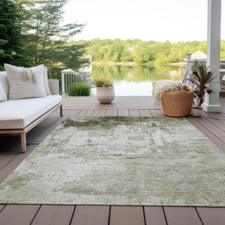Piper Looms Chantille Modern ACN1766 Taupe Machine Washable Area Rug Outdoor Lifestyle Image Feature