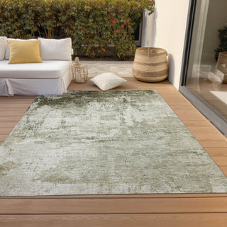 Piper Looms Chantille Modern ACN1766 Taupe Machine Washable Area Rug Outdoor Lifestyle Image Feature