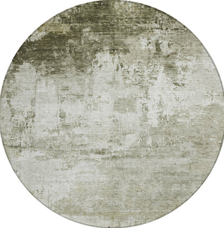 Piper Looms Chantille Modern ACN1766 Taupe Machine Washable Area Rug Round Main Image