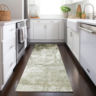 Piper Looms Chantille Modern ACN1766 Taupe Machine Washable Area Rug Runner Lifestyle Image Feature