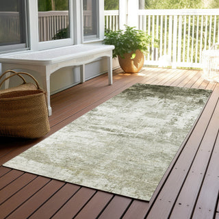 Piper Looms Chantille Modern ACN1766 Taupe Machine Washable Area Rug Runner Outdoor Lifestyle Image Feature