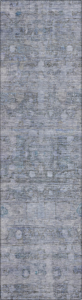 Piper Looms Chantille Geometric ACN1768 Blue Machine Washable Area Rug Runner Main Image
