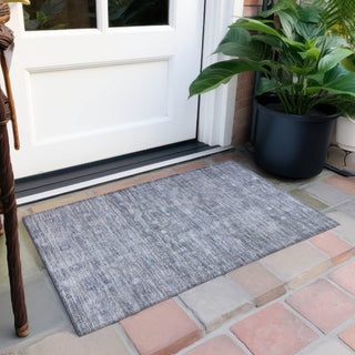 Piper Looms Chantille Geometric ACN1768 Blue Machine Washable Area Rug Scatter Outdoor Lifestyle Image Feature