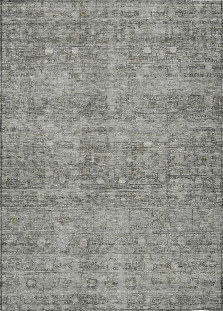 Piper Looms Chantille Geometric ACN1768 Pewter Machine Washable Area Rug main image