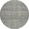 Piper Looms Chantille Geometric ACN1768 Pewter Machine Washable Area Rug Round Main Image